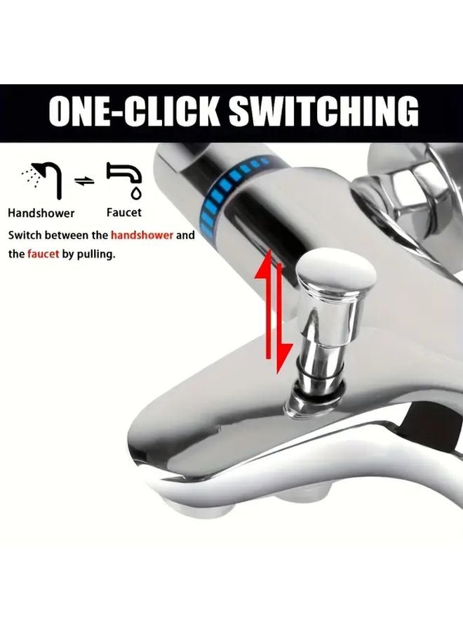 Silvery Thermostatic Shower Mixer Valve Easy Install No Power Overheat Protection - Image 2
